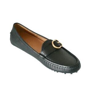 NIB GUCCI GG LOGO LEATHER CAMELOT DRIVE MOCCASINS LOAFERS